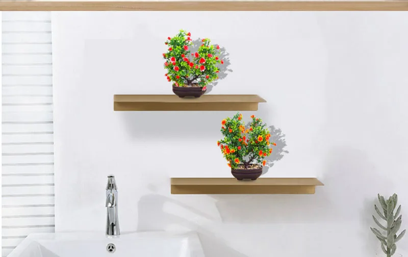 Flone Artificial Plants Home Decoration Nordic Green Plant Flower Bonsai Fake Plants Potted Wedding Garden Decoration Accessori  (2)