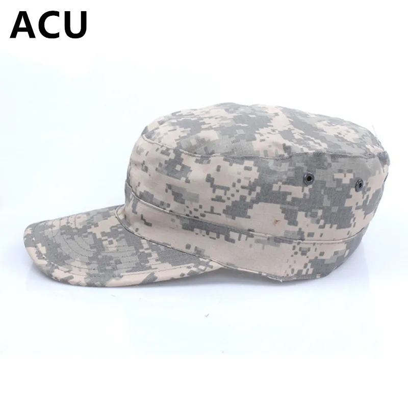 MEGE брендовые Оптовые военные шапки, американские армейские BDU шапки, тактические унисекс камуфляжные Мультикам страйкбол Кепка для пейнтбола, свободный размер 59-60 - Цвет: ACU