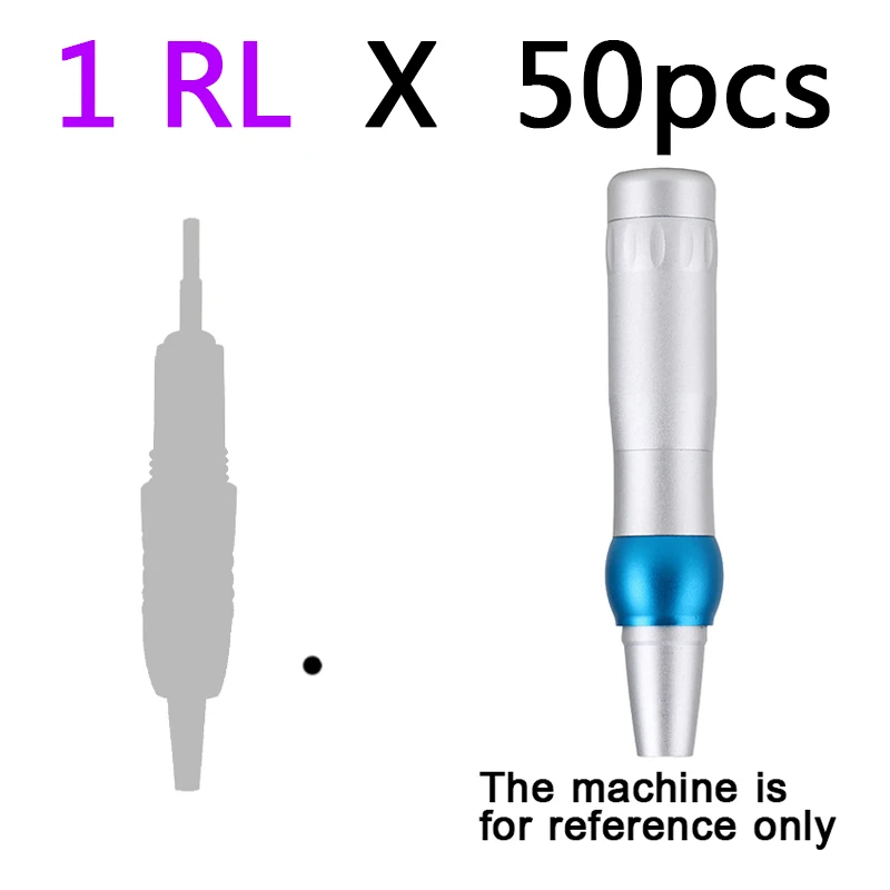 

50pcs 1RL Microblading Needles Permanent Makeup needles 1 prong 1R eyebrow tattoo needle cartridges for liberty tattoo machine