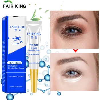 

15ml Tea Tree Hexapeptide Firming Essence Eye Cream Lighten Eyes Fine Lines Remove Dark Circle Eye Bags Fat Grains Beauty Makeup