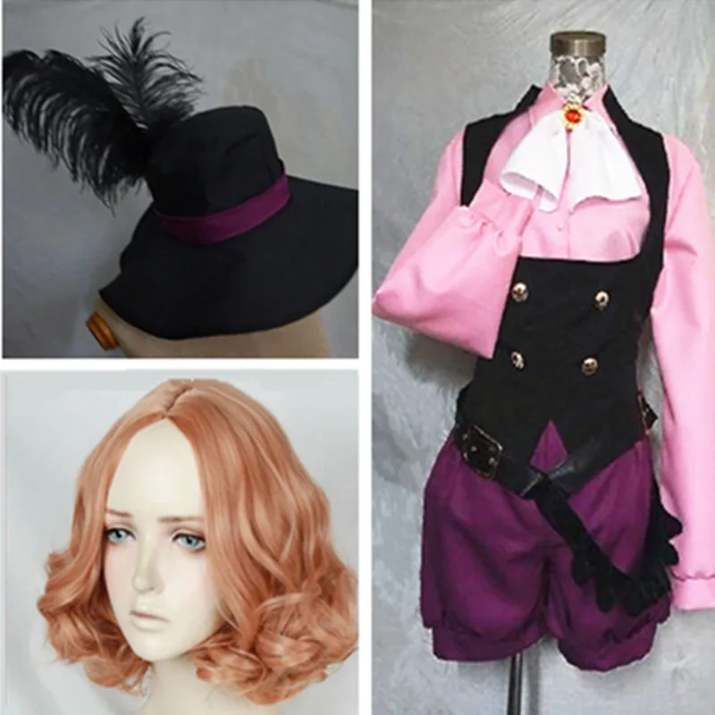 

Halloween festival costume Full set Persona 5 Noir Cosplay Haru Okumura Costume together with the cosplay wig