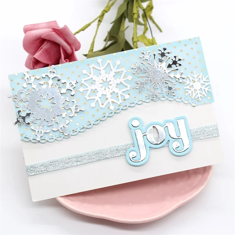 

ZFPARTY Snowflake Metal Cutting Dies Stencils for DIY Scrapbooking Decorative Embossing Paper Card Making
