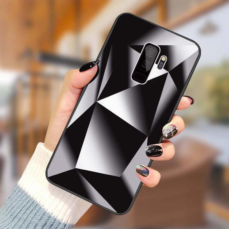 3D алмазный зеркальный чехол для Samsung Galaxy J3 J5 J7 2016 2017 J4 J6 J8 A7 A8 A6 Plus 2018 S8 S9 S10 S10e