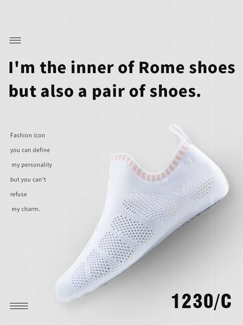 ONEMIX/мужская повседневная обувь в римском стиле; дышащие сетчатые удобные домашние полосатые носки; обувь для йоги; Мужская быстросохнущая водонепроницаемая обувь; сандалии