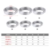 30pcs Fishing Split Rings for Crank Hard Bait Silver Stainless Steel 3#-8# Double Loop Split Open Carp Tool Fishing Accessories ► Photo 2/6