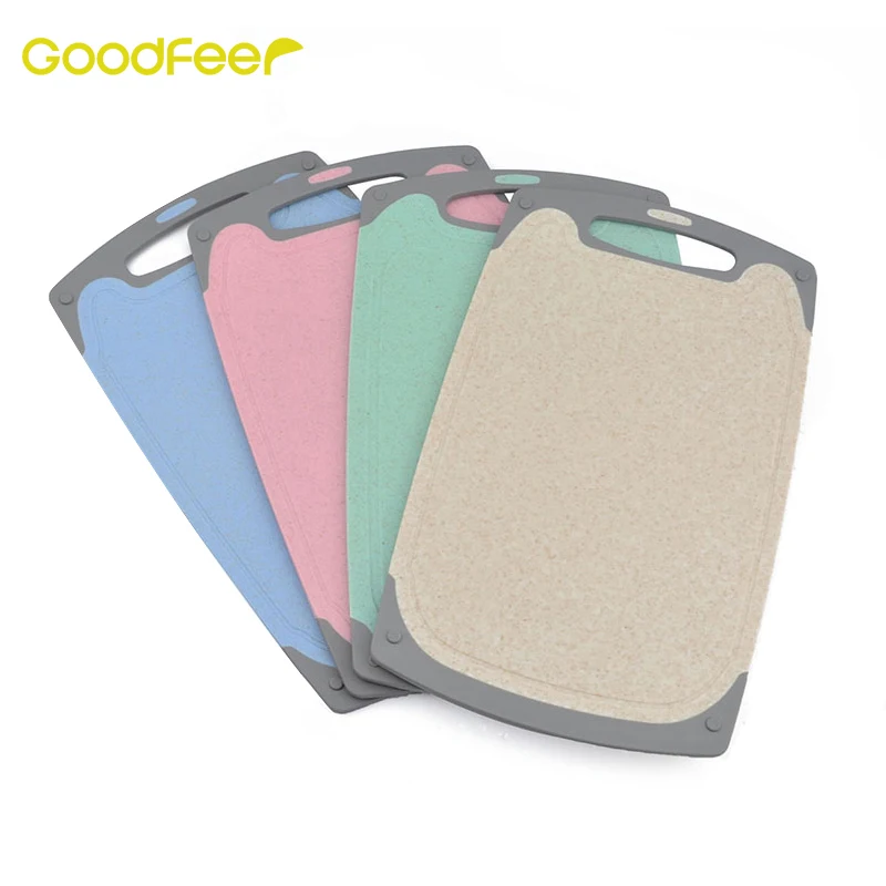 

Goodfeer Wheat Straw Cutting Board Food Grade Chopping Blocks Antibacterial Non-slip Camping Cooking Mat Tool Kitchen Gadgets