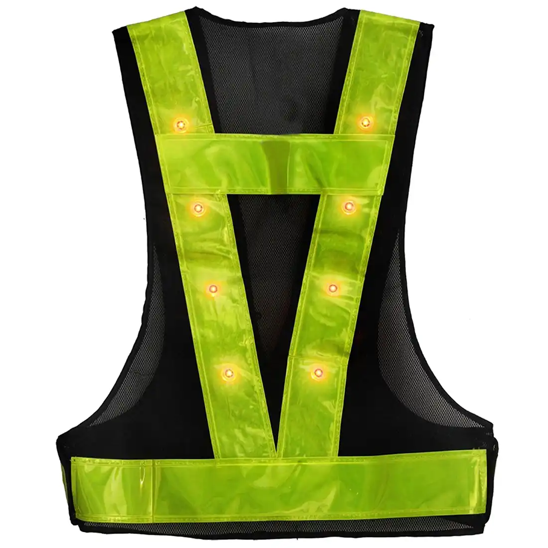 reflective vest safety vest led lights working clo