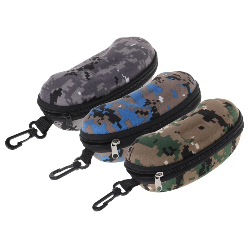 

Glasses Box Zipper Portable Camouflage Sunglasses Case Optical Eyewear Accessory
