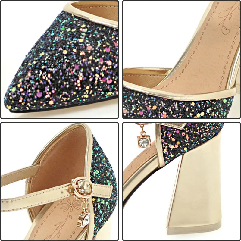 Pointu white Pompes Talon Cheville 46 2018 pink Chaussures À La Bureau Fanyuan black 32 Partie Sandales Taille Bout Épais Bride Hauts Talons Footwears Femmes Beige SfpqYwT
