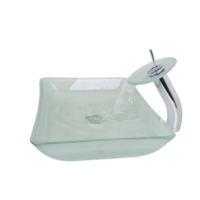 Compra lavabo de cristal rectangular online al por mayor de china ...
