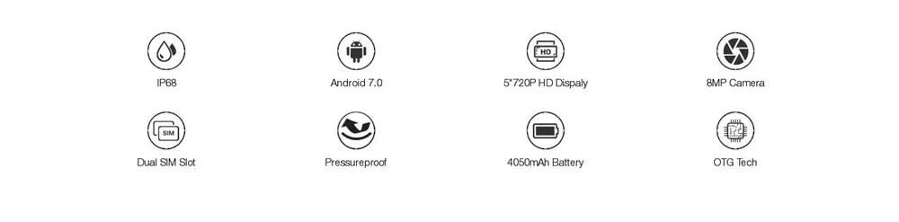 AGM A8 SE IP68 3-Proof мобильный телефон 5," HD 2 Гб ram 16 Гб rom MSM8916 четырехъядерный 8MP 720P 4050 мАч водонепроницаемый пылезащитный Мобильный телефон