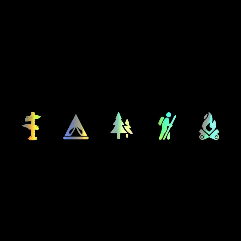 Car and Auto Decal Camping Icons Sticker Cute And Interesting Fashion Sticker Decals Rear Window Car Sticker1512cm  (7)