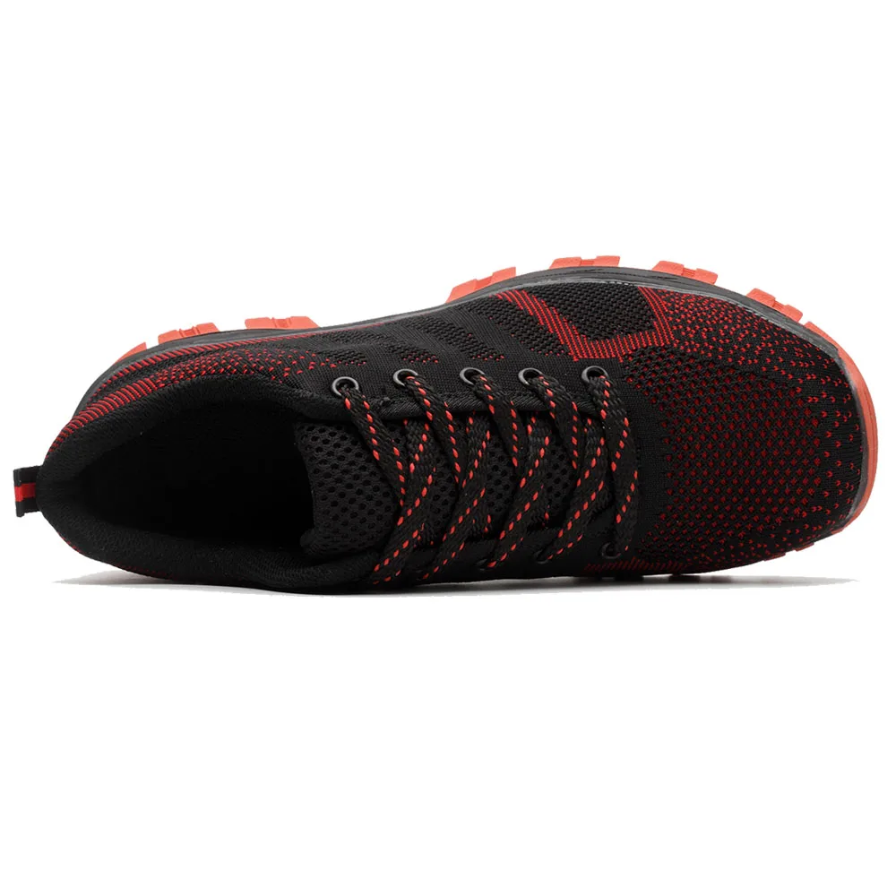 Men's Breathable Steel Toe Cap Work Safety Shoes Men Outdoor Anti-slip Steel Puncture Proof Construction Safety Boots Shoes