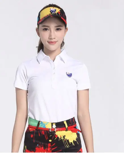 Hot sale!PGM 2017 high quality Golf women clothing polo shirt golf shirts short sleeve red soft lady Golf shirts,Free shipping 