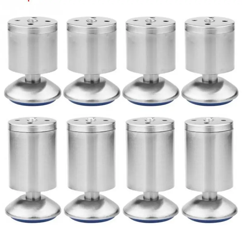 

New Professional Height Adjustable Furniture holder feet Stainless Steel Table Bed Sofa Level Feet Cabinet Legs