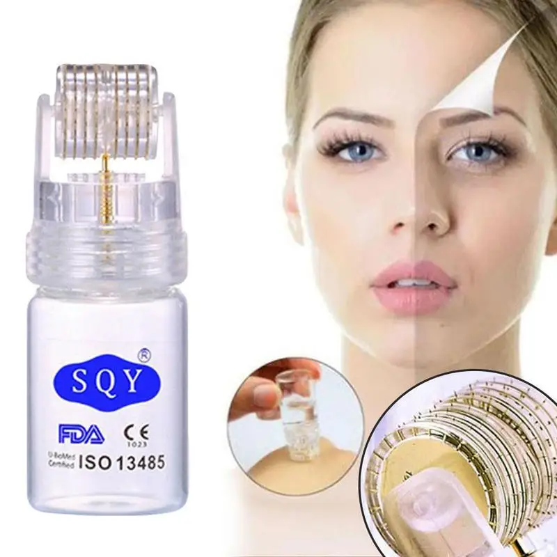 

Portable Gold Derma Roller Bottle Refillable Face Massage Roller Liquid Bottle For Cosmetic Travel Container 16ml Glass Bottles
