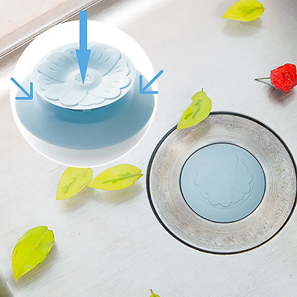 

Cherry Blossoms Push-Type Deodorant Closed Bounce Anti-Blocking Sink Filter