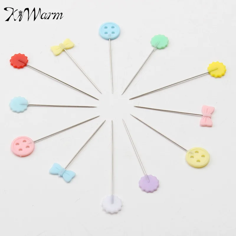 

Modern 100Pcs/Box Mixed Colors Sewing Patchwork Pins Flower Head Pins Dressmaking Sewing Tool Needle Arts DIY Crafts Accessories
