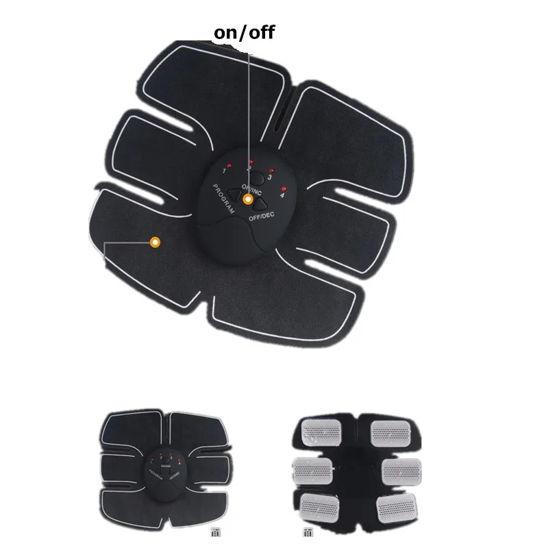 slimming electric abdominal muscle trainer ems body massage training sports exercise loss weight fitness tracker (7)