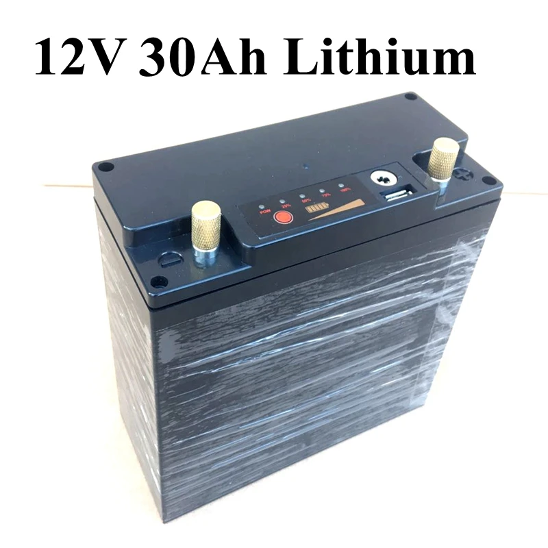 

12V Lithium Ion Battery Pack 12v 30ah Battery for Golf Trolly 300w Motor Car Camera Portable DC Power with Charger BMS