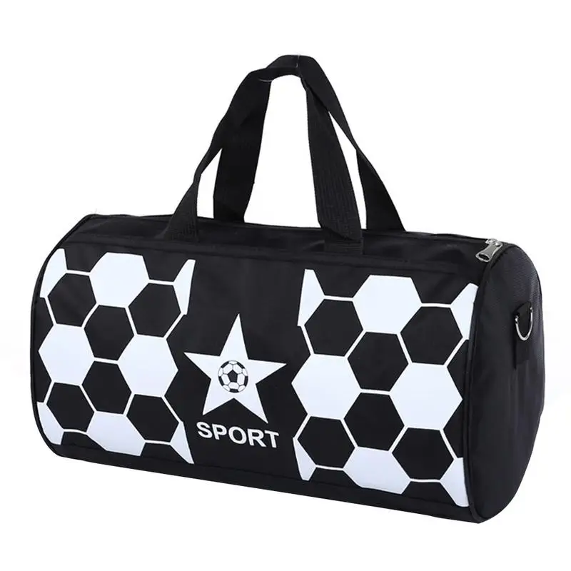 Travel Luggage Duffle Bag Lightweight Portable Handbag Black White Fish Large Capacity Waterproof Foldable Storage Tote
