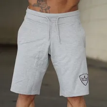 Для мужчин новые летние хлопковые шорты свободного кроя человек тренажерные залы Фитнес по колено пот Штаны Мужские штаны для бега и тренировок Crossfit брендовые короткие штаны