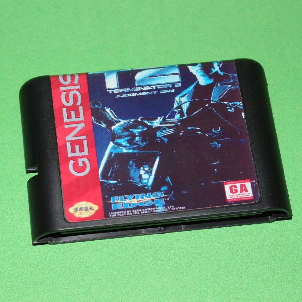 Картридж Terminator 2 T2 день суждения новейшая 16 битная игровая карта для Sega Mega Drive /