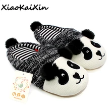 Buy panda slippers and get free shipping on AliExpress.com XiaoKaiXin Winter Warm Lovely Animal Panda Slippers Home for Men&Women&Children Knitted Cotton Rubber Indoor NonSlip House