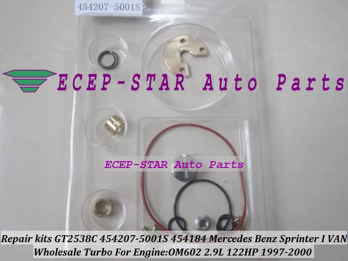 TURBO Repair Kit rebuild kits GT2538C 454207-5001S 454184-0001 Turbocharger For Mercedes Benz Sprinter I VAN 1997-2000 2.9L OM602 122HP