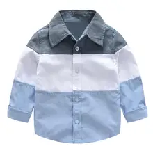 Arloneet/Одежда для мальчиков рубашка с длинными рукавами для маленьких джентльменов топики для мальчиков с длинными рукавами, блузка, одежда l0718