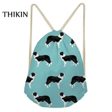 Модный школьный рюкзак THIKIN, новинка, спортивные сумки для плавания с милым рисунком, женская сумка для хранения с завязками