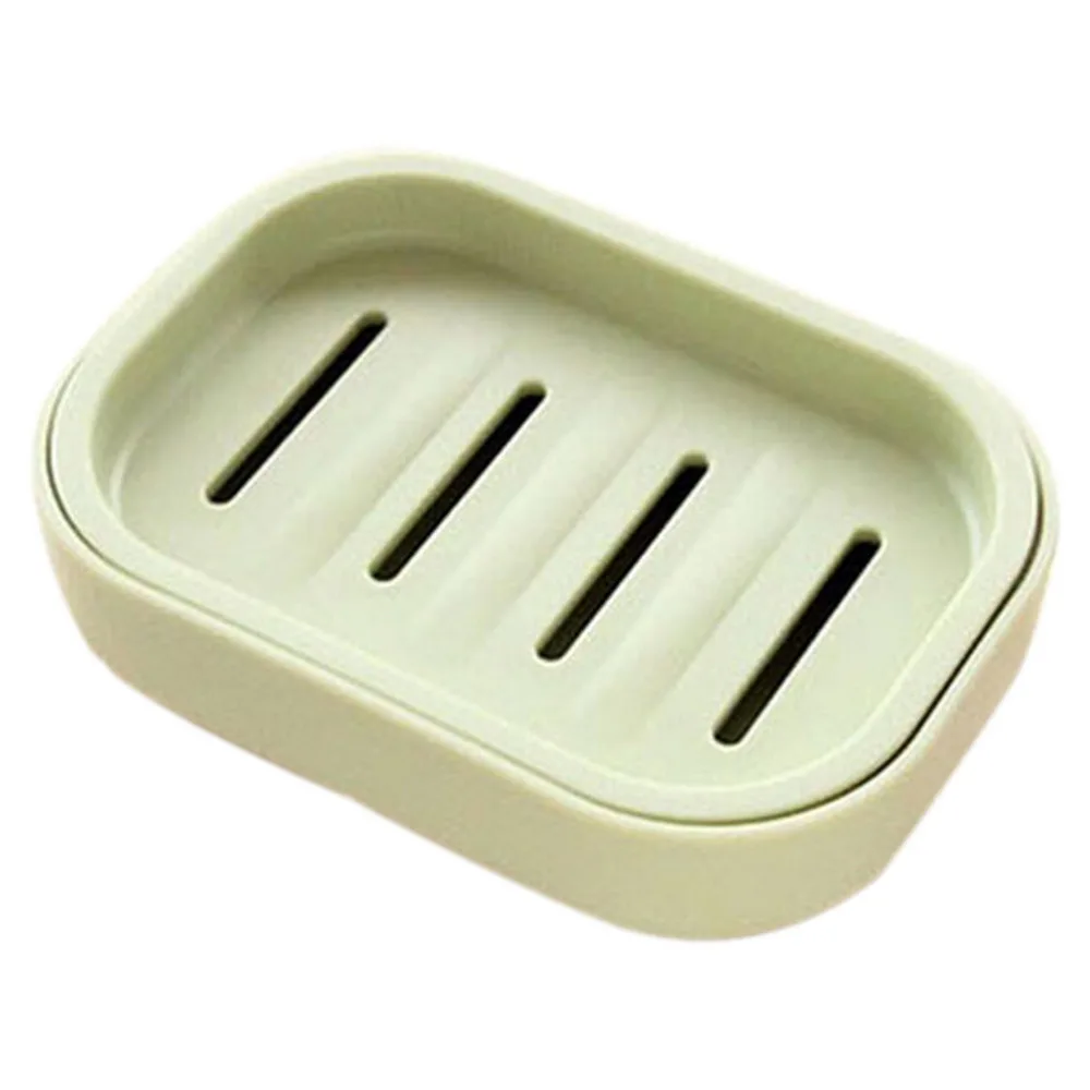 Lid Soap Box With Drain Layer Rectangle For Travel Bathroom Accessory Portable 