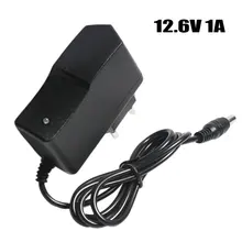 Carregador de bateria de lítio 12.6v 1a, bateria de polímero 18650-100 v ue/eua plug carregador com fio de chumbo dc plug 5.5*2.1*10mm