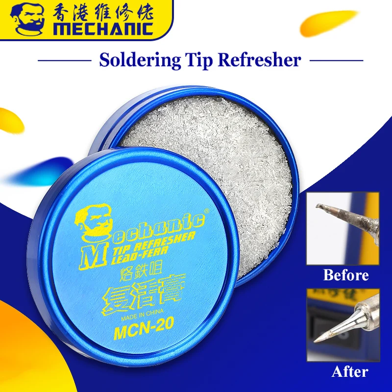 

10Pcs/lot MECHANIC Soldering Iron Tips Refresher Clean Paste for Oxide Solder Tip Welding Head Resurrection Cleaner