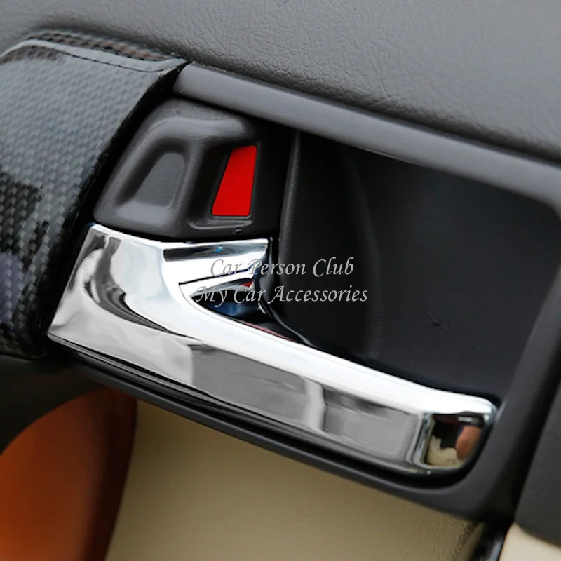 Внутренняя дверная ручка чаши Накладка для Toyota Land Cruiser 150 Prado LC150 FJ150 2010- ABS хромированные аксессуары для автомобиля