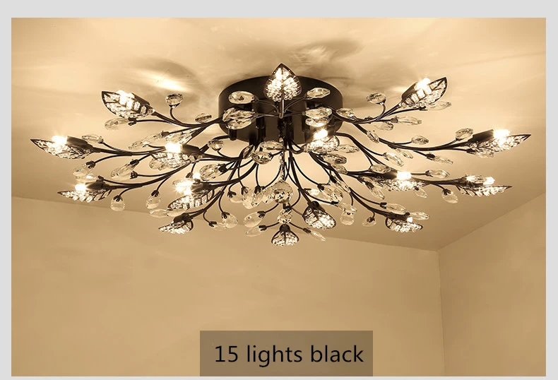 Потолочный светильник творческая личность гостиной лампа современный простой светодиодный кристаллы для столовой комнаты потолочный светильник