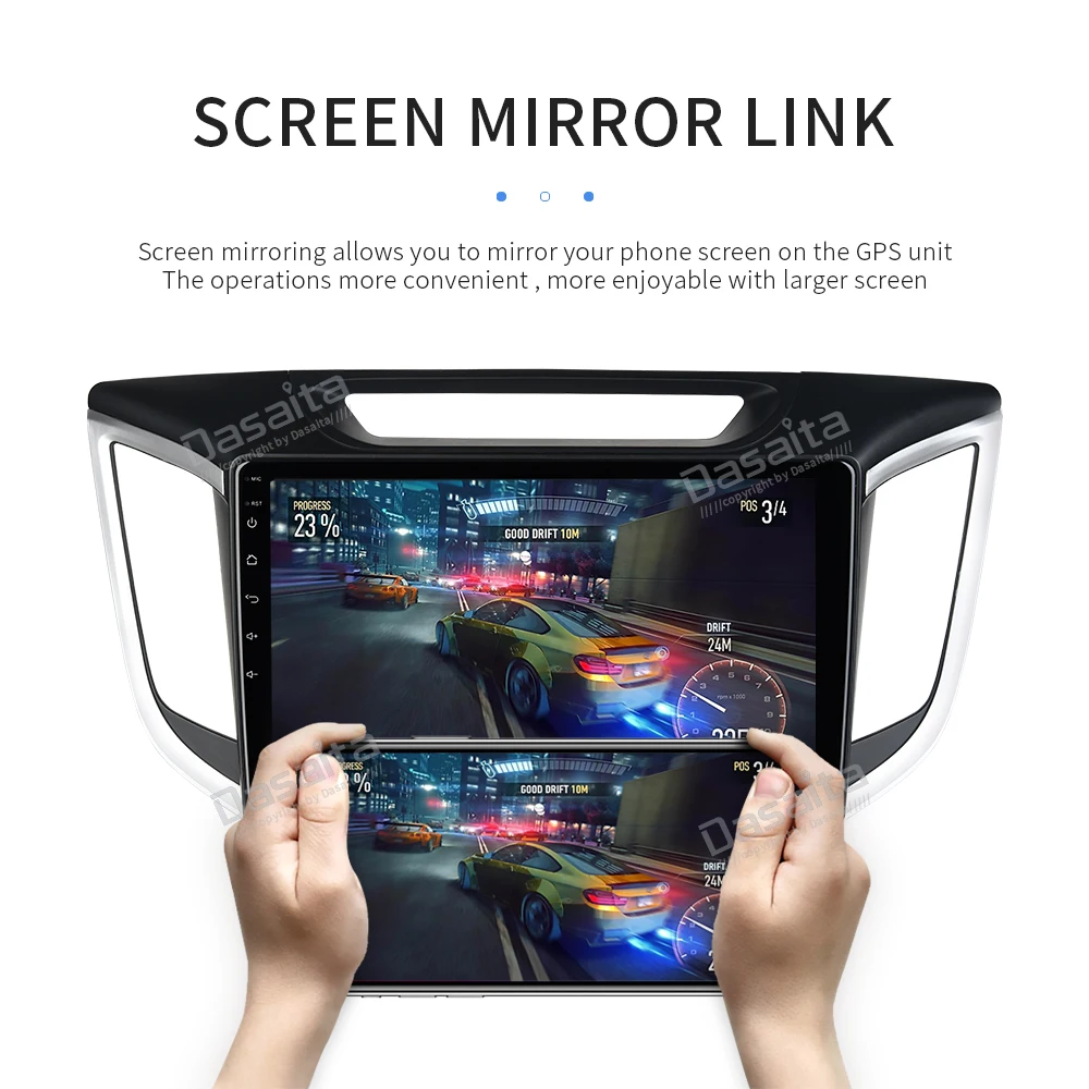 1 din Android 8,0 Автомобильный мультимедийный плеер для hyundai IX25 навигационный GPS радиоприемник с 8-Core 4 Гб+ 32 ГБ ips экран