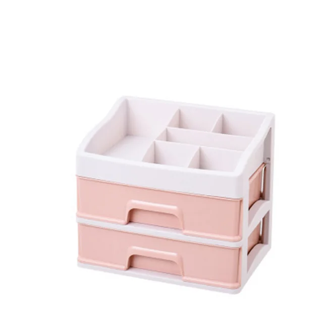 Качественные пластиковые коробки для хранения ювелирных изделий, креативные многофункциональные настольные Комбинируемые ящики для хранения предметов для макияжа, Органайзер - Цвет: 5