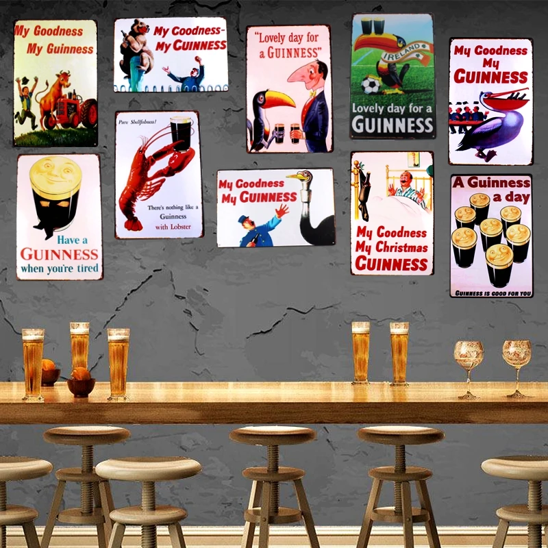 My goodth My Guinness металлическая ретро-картина жестяная вывеска настенный бар Домашний декор для рукоделия Куадрос 30X20 см DU-1001