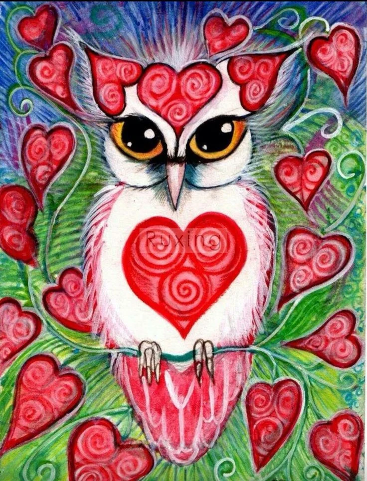 5D-DIY-Diamond-Mosaic-Red-Color-Love-Owl-Diamond-Painting-Cross-Stitch-Rhinestone-Diamond-Embroidery