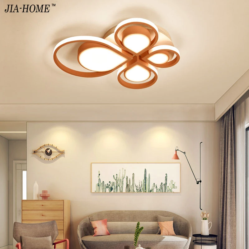 

Plafonnier ceiling lights blue pink color for living room bedroom modern led ceiling lamp dimming home light luminarias