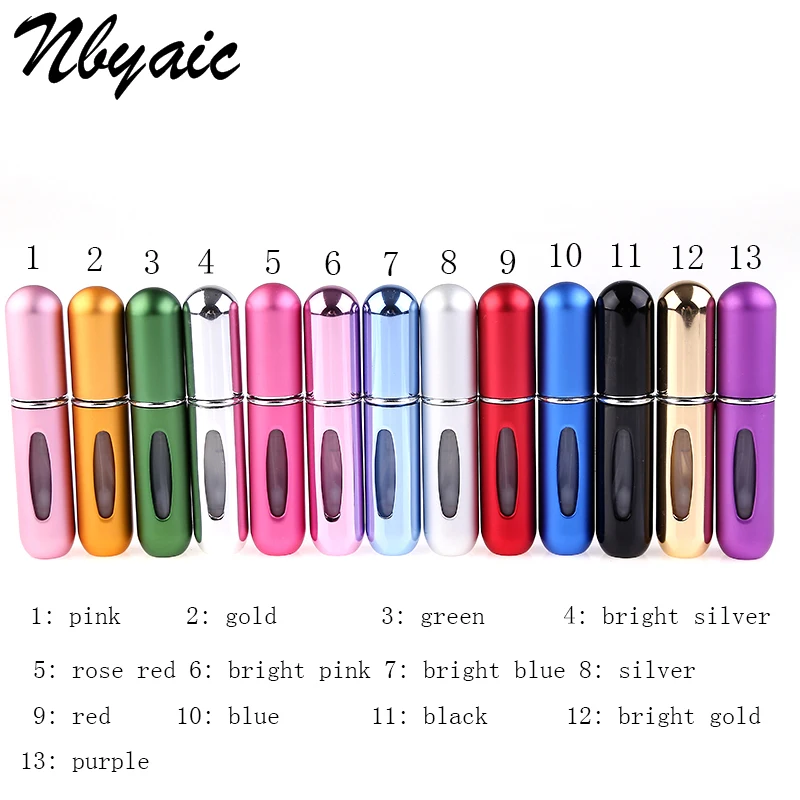 

Nbyaic Refillable Portable Travel Mini Refillable Conveniet Empty Atomizer Perfume Bottles Cosmetic Containers For Traveler P27