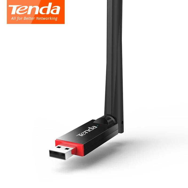 

Tenda U6 Wireless USB Network Card, 300Mbps WiFi USB Network Adapter, USB 2.0 Station Mode, SoftAP Mode, 1*6dBi External Antenna