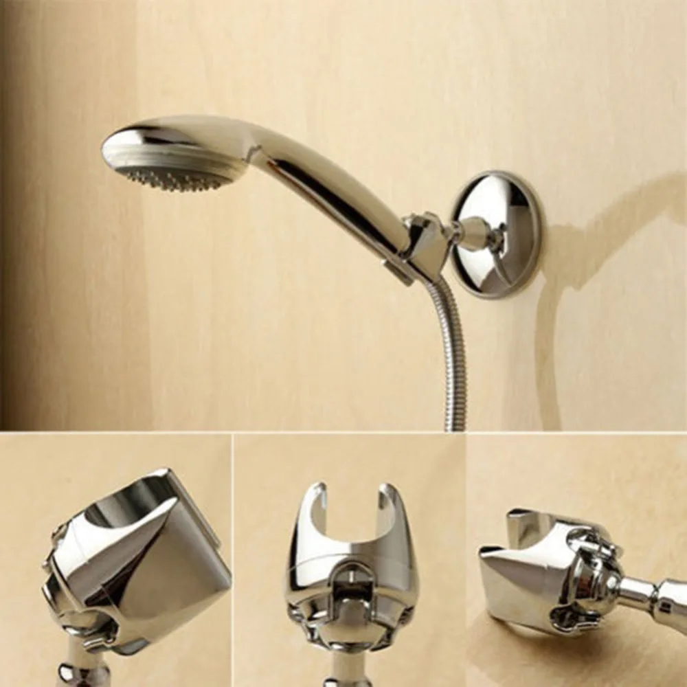 Adjustable Shower Head Holder Bathroom Suction Cup Wall Mount Bracket Holders 