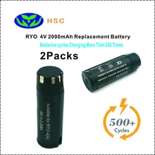 2 шт 2.0Ah 18650 Батарея пакет RYO4A литий-ионный Батарея 4 V Замена Ryobi Tek4 AP4001 CSD42l RGS410 RP4520 RP4530 Батарея