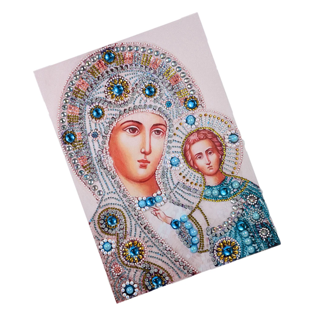 DIY Special Shaped 5D Religion Diamond Painting by Number Kit Partial Drill Rhinestone Embroidery Arts Craft 