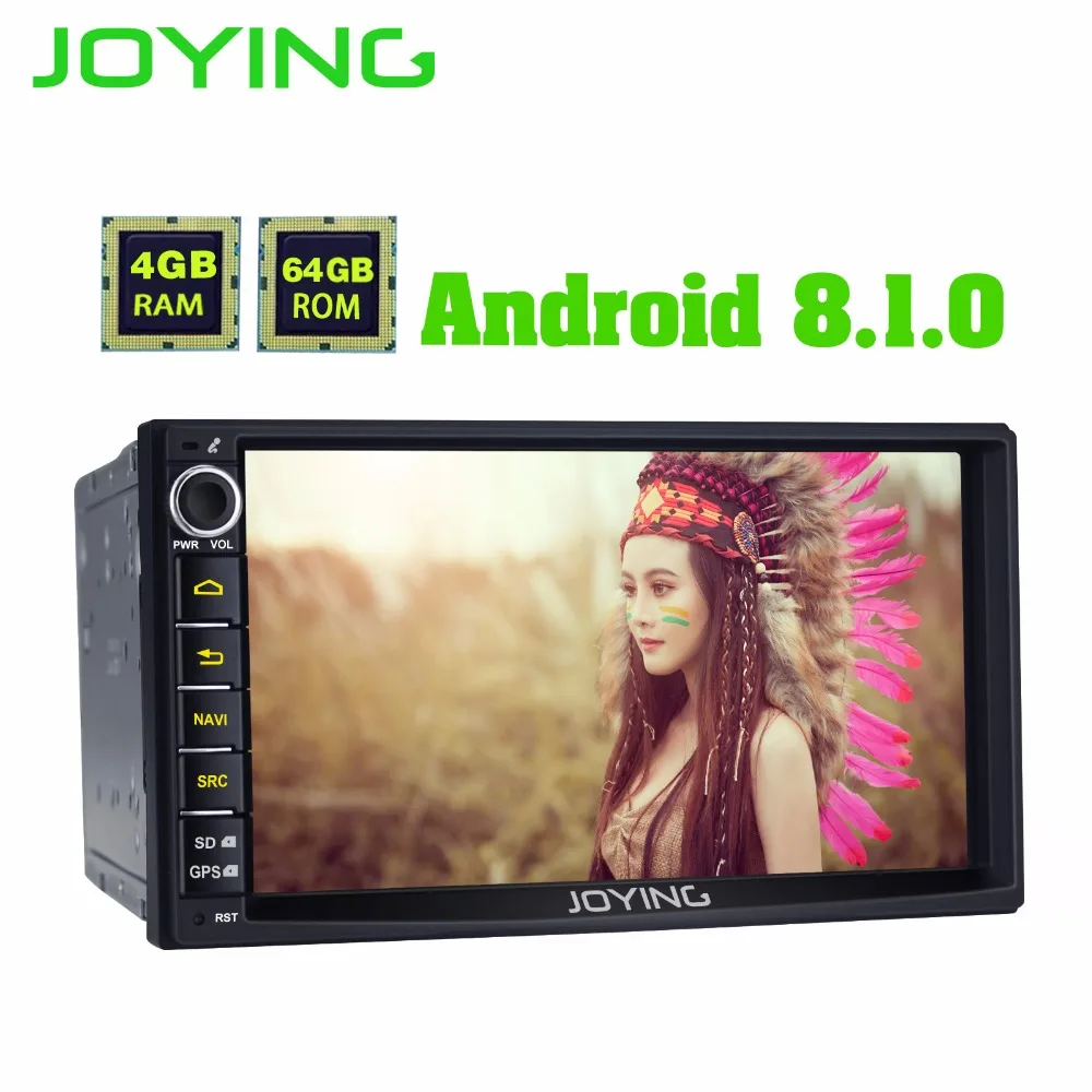Nuevo Producto doble 2Din 4 GB + 64 GB unidad Android coche Universal Radio Multimedia estéreo No DVD de música reproductor con construido en DSP