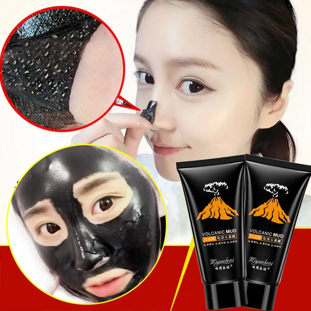 1 шт. вулканической черная грязевая маска для лица Blackhead удаление Глубокая чистка лечение акне уход за кожей Красота Для женщин Лидер продаж