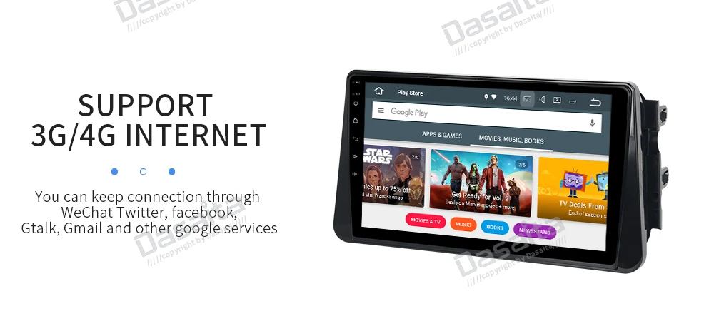 Sale Dasaita Android 9.0 Car Radio for Nissan Kicks Micra 2014 2015 2016 2017 Autoandroid Multimedia Player with 10.2" IPS Screen 19