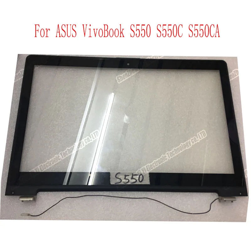 

15.6 inch front Touch Screen panel Sensor outer Glass Digitizer with frame Replacement parts For Asus VivoBook S550 S550C S550CA